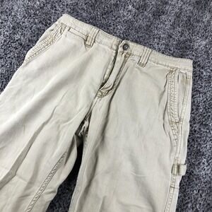 Gramicci Pants Mens 30x30 Beige Canvas Carpenter Workwear Utility Straight